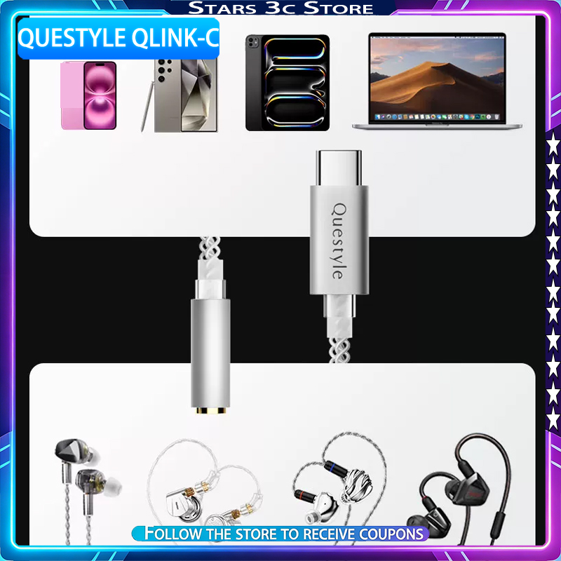 Portable Dac Dongle Usb C - Questyle Qlink-C Hi-Fi Decoding Aluminum Alloy