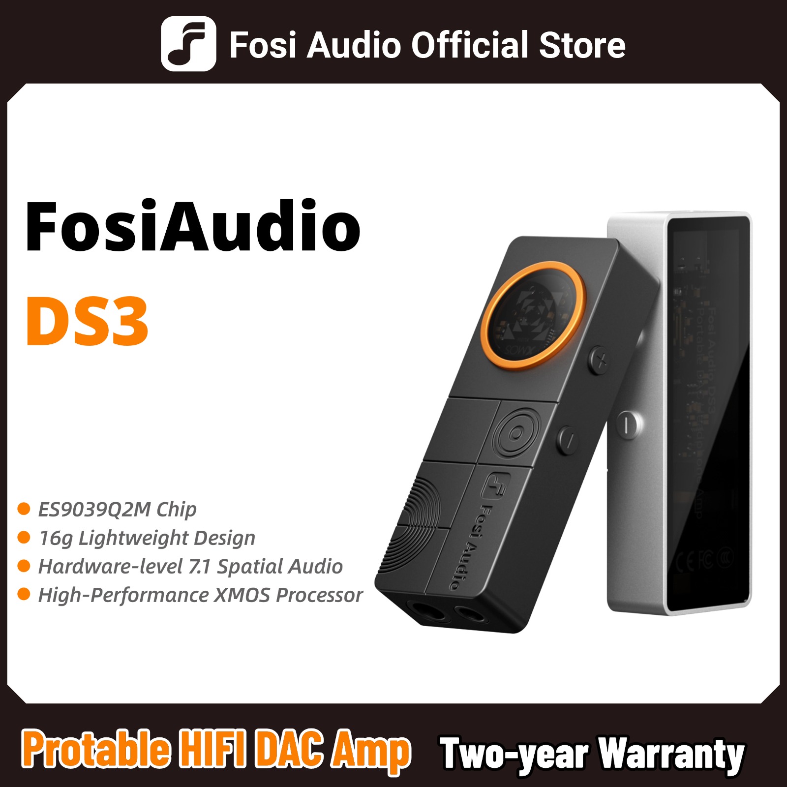 Fosi Audio DS3 DAC Amp Portabl - đánh giá và giá Dual Ess9038 Dac