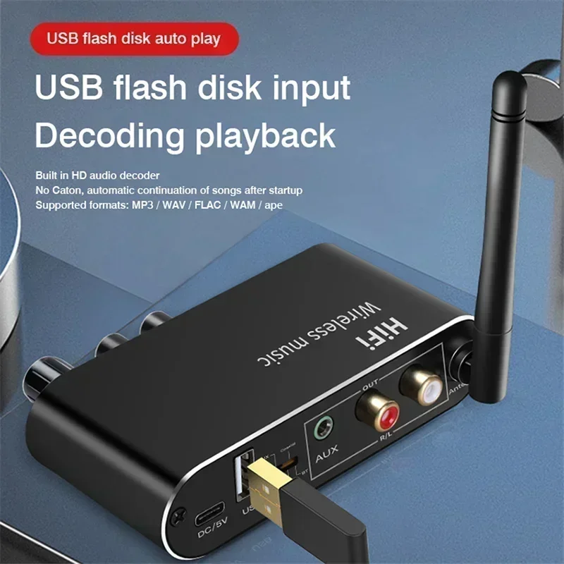 DAC Bluetooth 5.1 Audio Receiv - đánh giá và giá Dac Usb Coaxial Optical Bluetooth