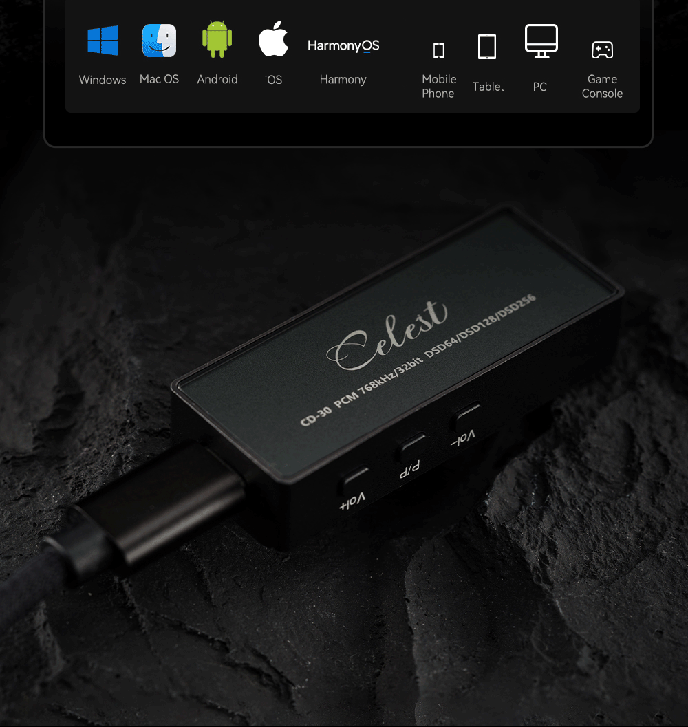 Kinera Celest CD-30 Portable D - đánh giá và giá Dac With Headphone Amp Balanced