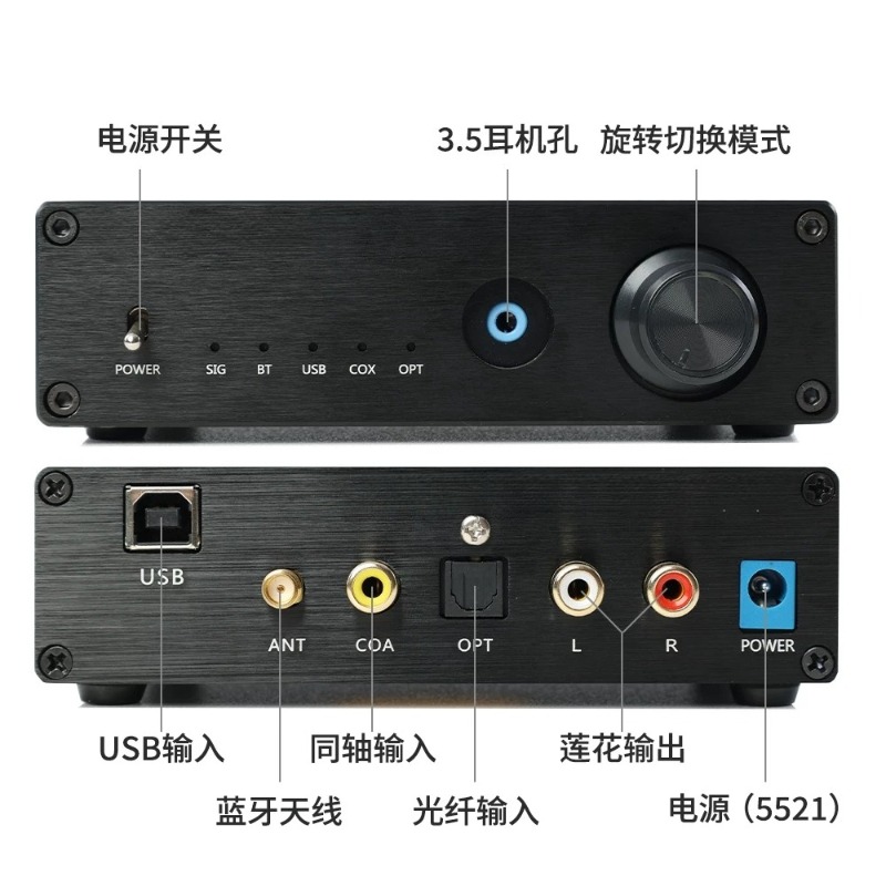 Dual DAC Bluetooth 5.4 USB Sou - đánh giá và giá Dac Usb Coaxial Optical Bluetooth