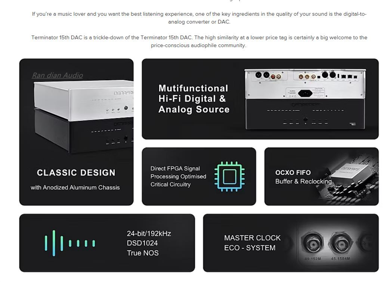 DENAFRIPS Hi-end TERMINATOR 15 - đánh giá và giá R2R Dac Balanced Xlr