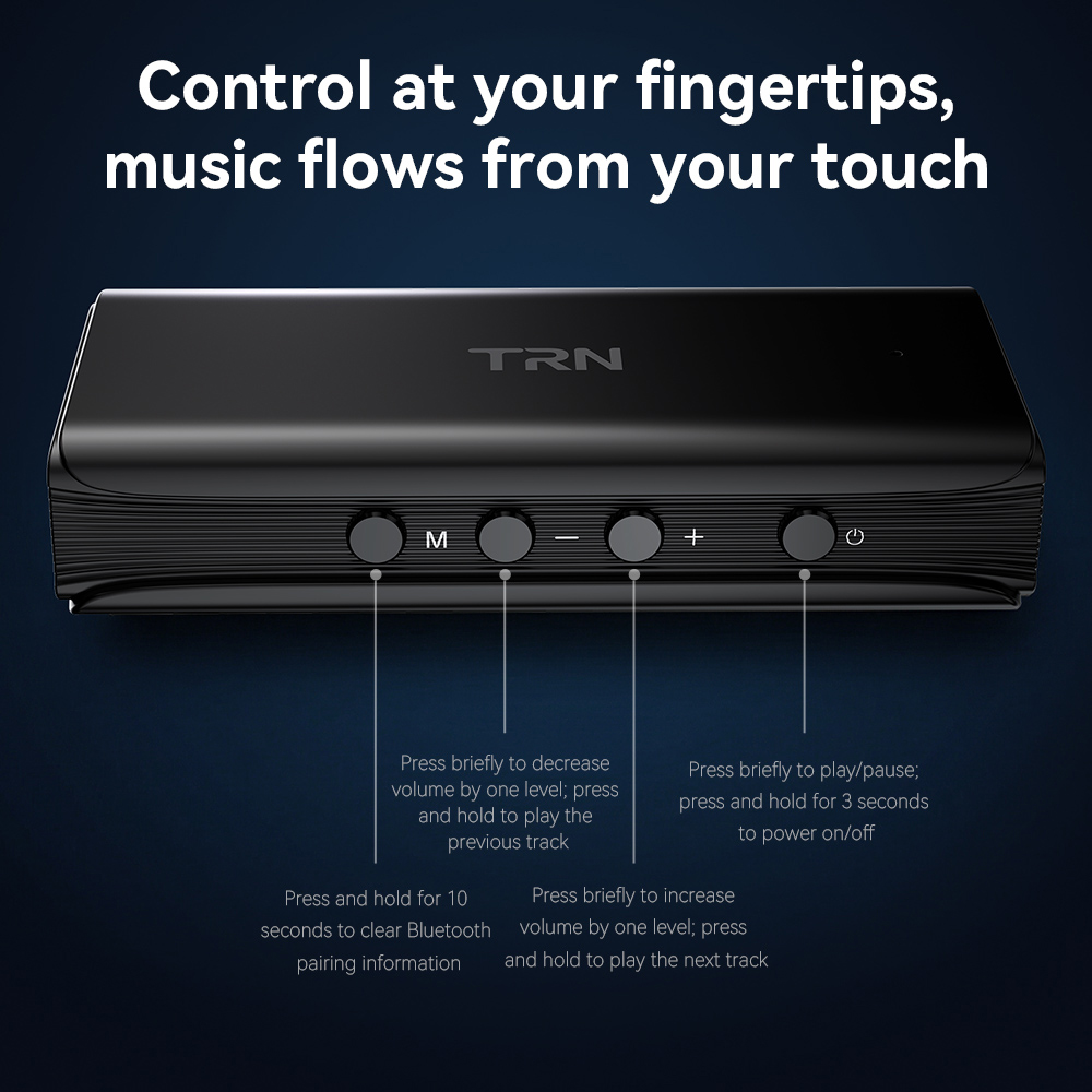 TRN WAVE Portable Bluetooth Au - đánh giá và giá Dac With Headphone Amp Balanced