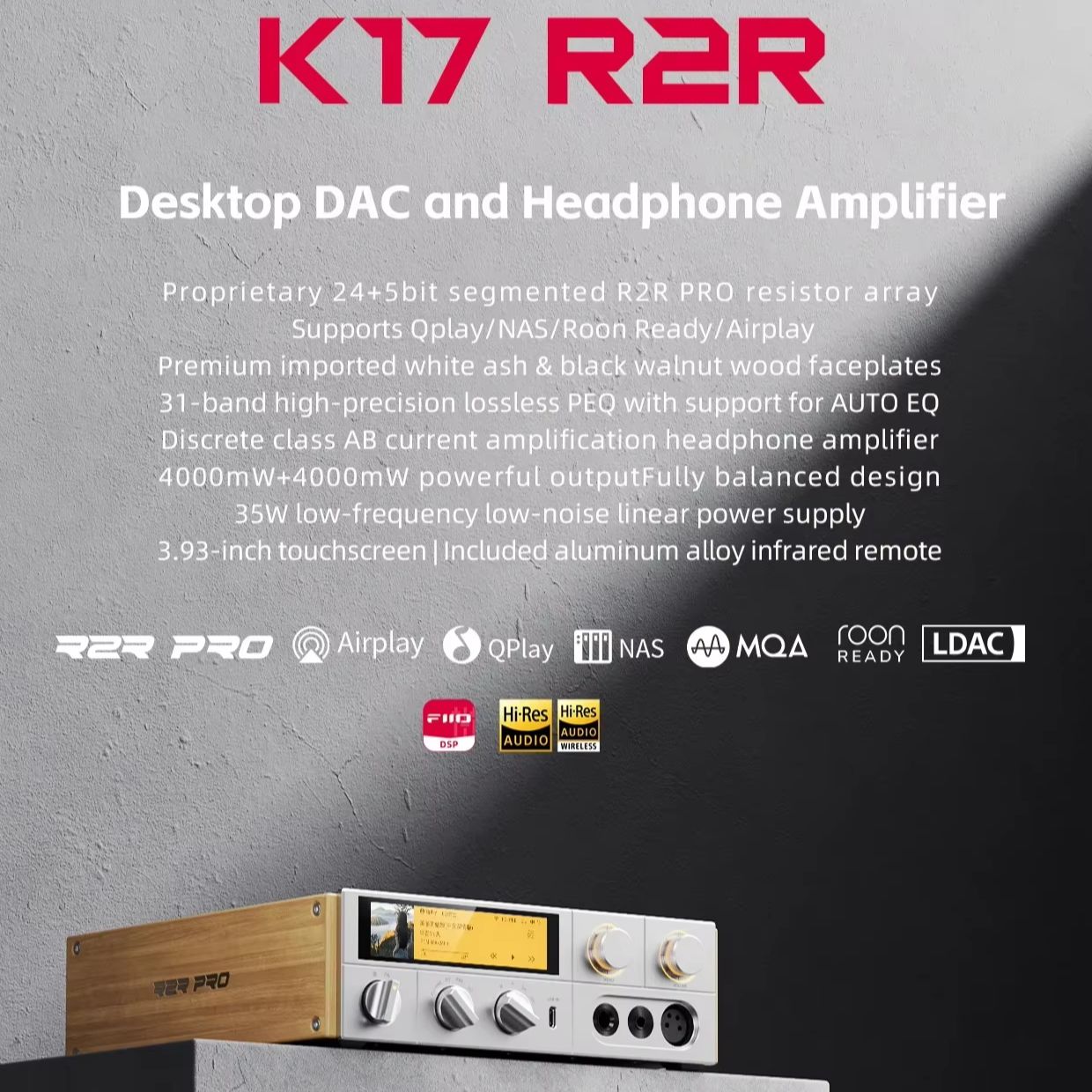 FIIO K17 R2R Desktop AMP Headp - đánh giá và giá R2R Dac Balanced Xlr