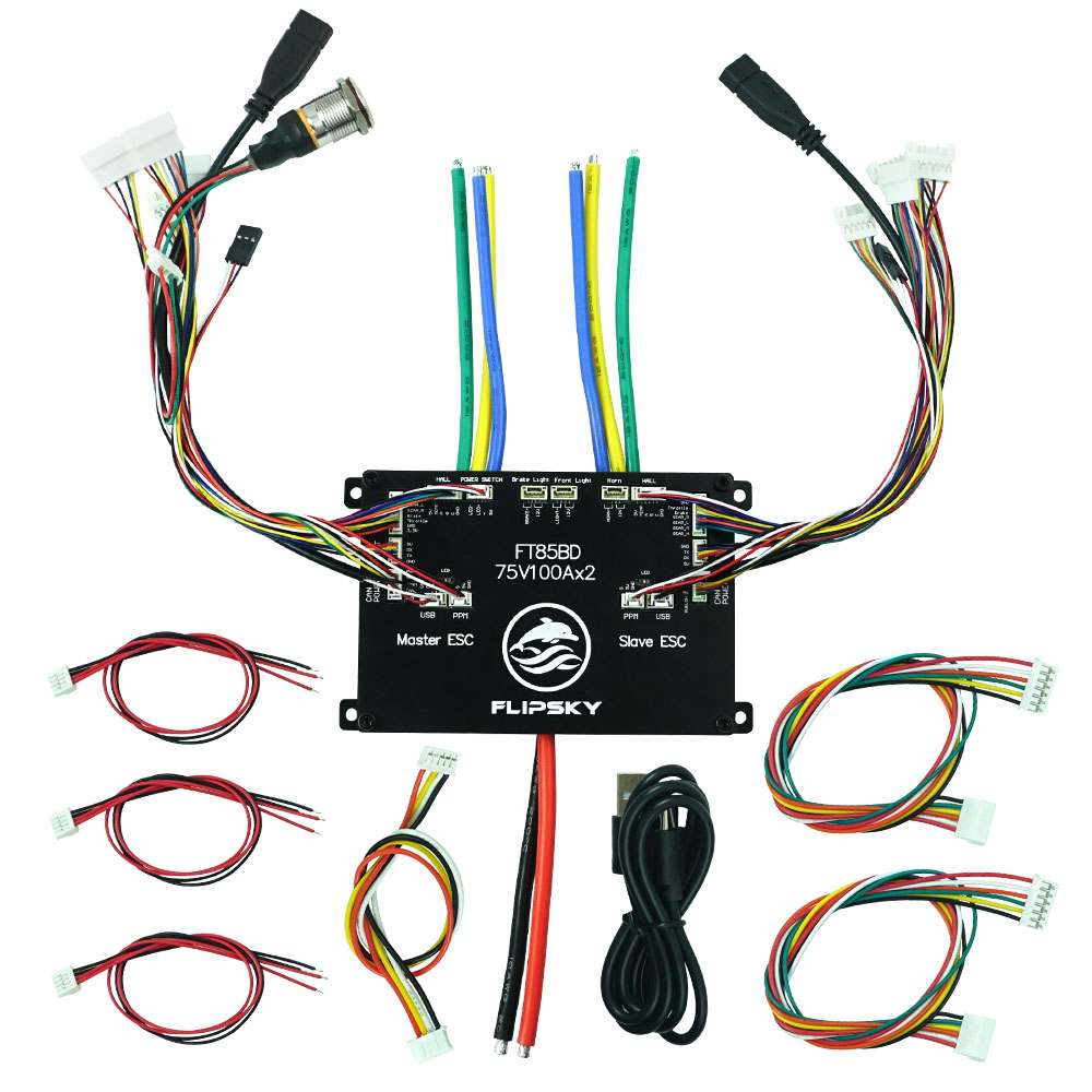 Flipsky FT85BD100A Dual ESC 85 - đánh giá và giá Dual Ess9038 Dac