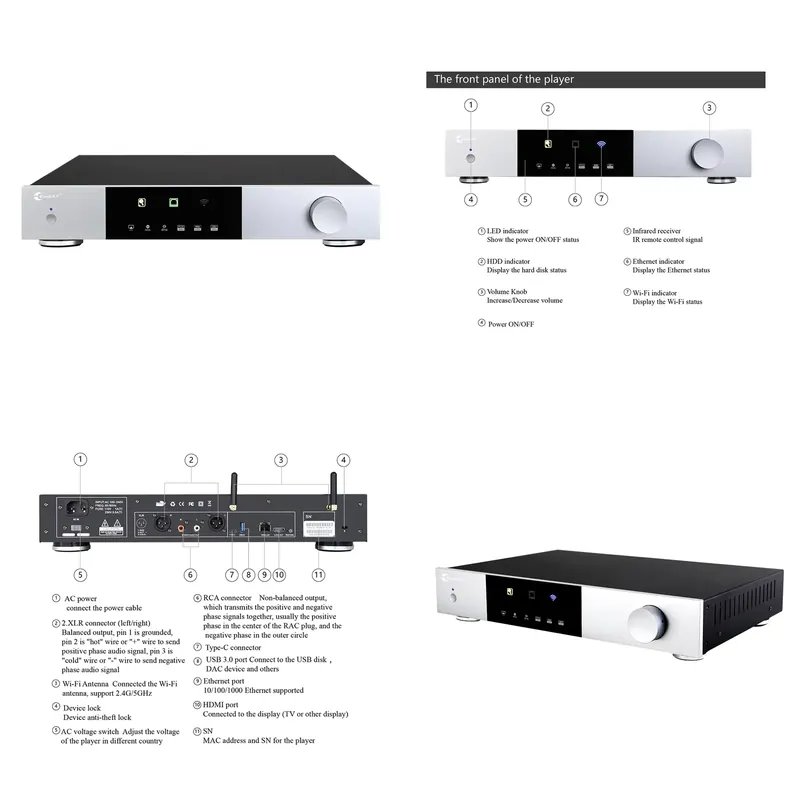High-end All in One Solution D - đánh giá và giá Dac Streamer Network Player