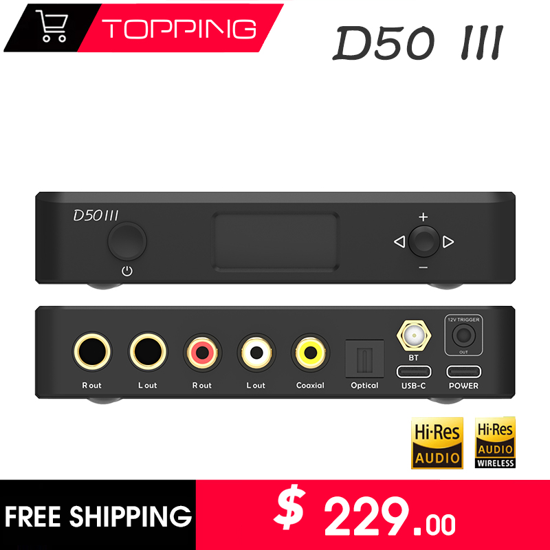 TOPPING D50III Digital Audio D - đánh giá và giá Dac Usb Coaxial Optical Bluetooth