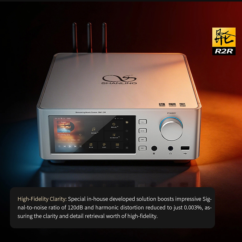 SHANLING SM1.3R Hi-Fi streamer - đánh giá và giá R2R Dac Balanced Xlr