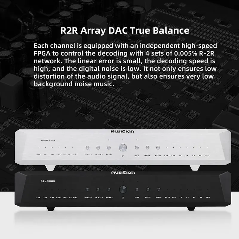 MUSICIAN Aquarius R2R Array DA - đánh giá và giá R2R Dac Balanced Xlr