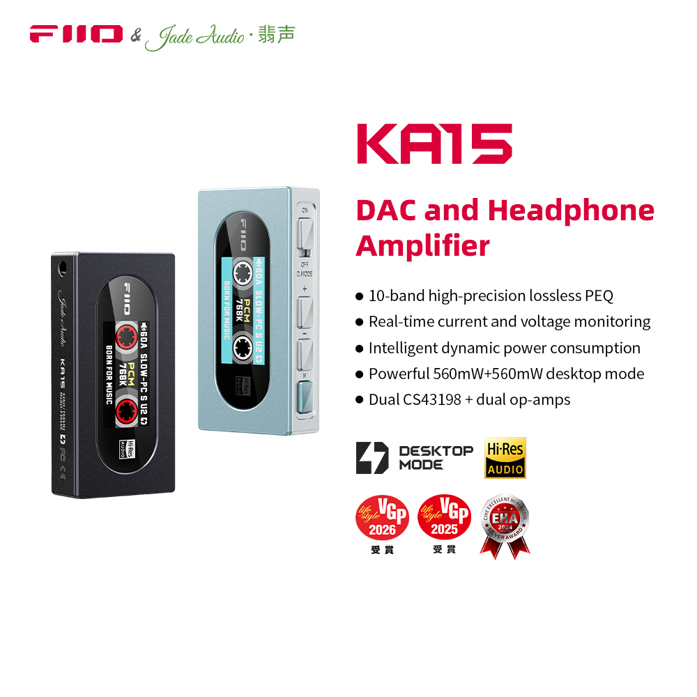 FiiO KA15 Portable USB DAC Hea - đánh giá và giá Dual Ess9038 Dac