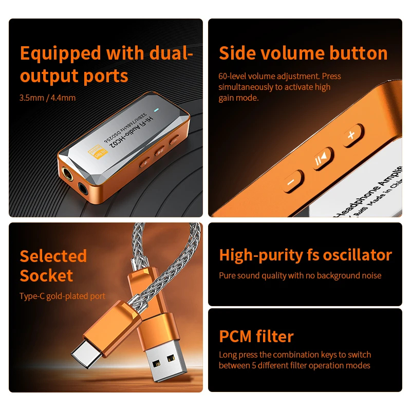 HC03 Type C to 3.5mm DAC Audio - đánh giá và giá Portable Dac Dongle Usb C
